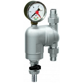 Фильтр FAR 100мкм, с манометром. Поворотное соединение НР 1/2"