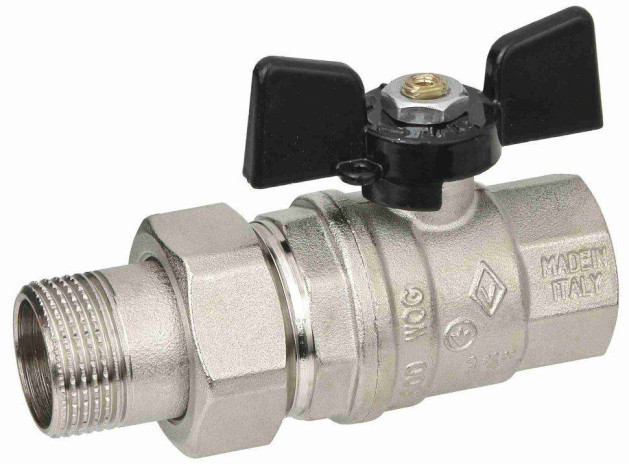 Кран шаровой Bugatti с американкой Внутренний-Наружный 1/2" 0322