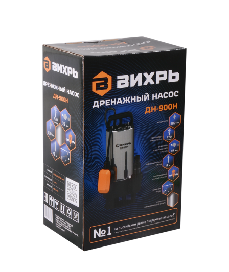 Дренажный насос Вихрь ДН-900H 68/2/21
