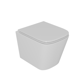 Унитаз D&amp;K подвесной  безободковый (торнадо), сиденье микролифт Berlin (DT1436516)