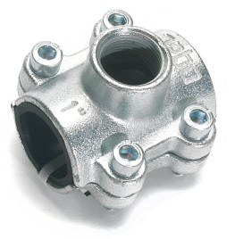 Ремонтно-монтажная обойма Gebo Clamps из ковкого чугуна с отводом, тип ANB 3/4"-1/2"